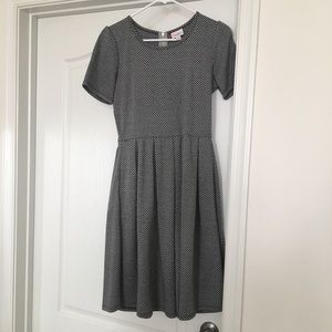 Herringbone black and grey Amelia